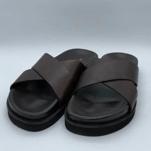 Walk London Tommy Sandal Brown